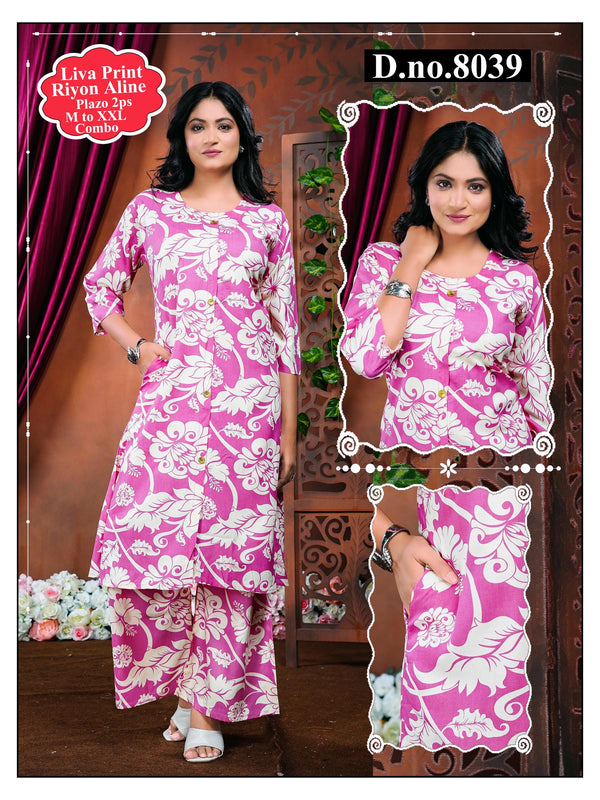 Liva Print Plazo Set