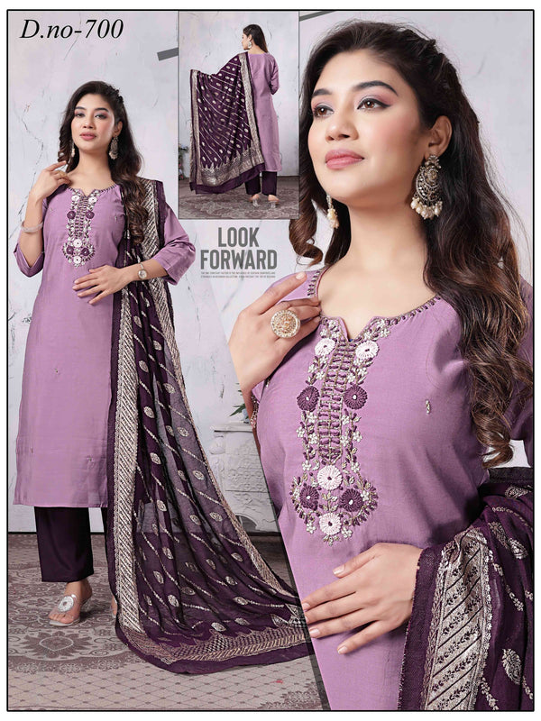 Lavender Straight-Cut Suit
