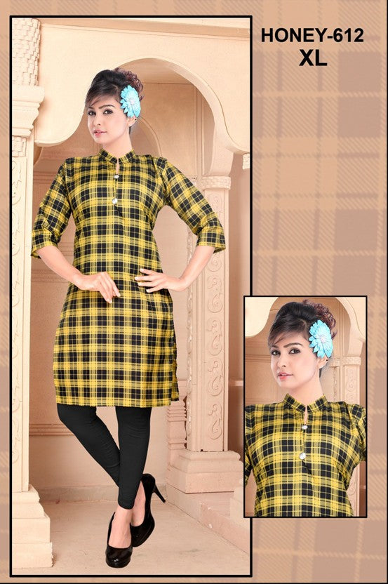 Trendy Checkered Kurtis for Everyday Elegance